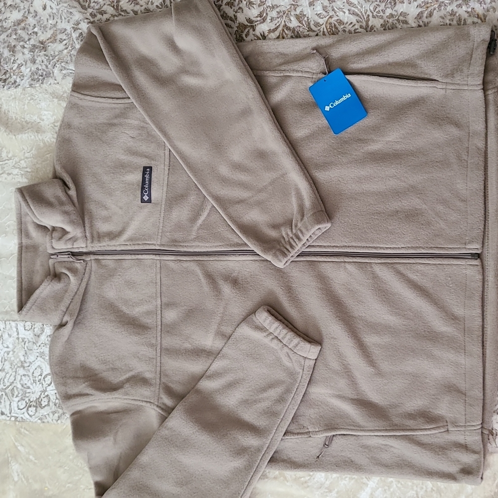 Columbia Steen Mtn Fleece FZ Jacket- XXL - Color Tusk Pit up to 29" ; Length 31"
